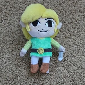 Legend Of Zelda Link 8" Plush Toy with Sword